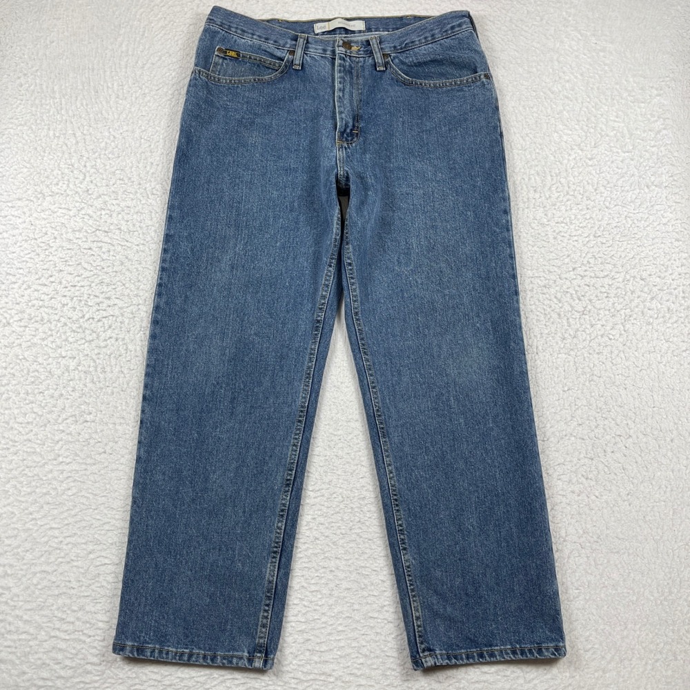 Lee Relaxed Fit Jeans Mens 36x29 (fit 34x28) Blue Medium Wash Straight Leg Denim
